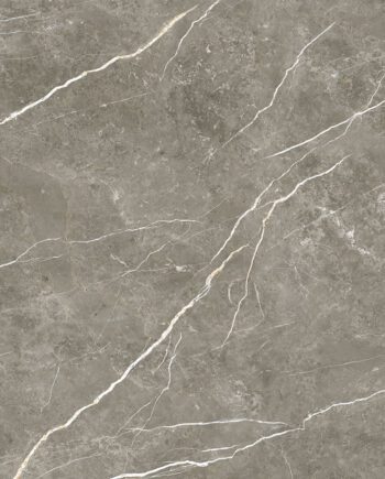 Marble-effect polished porcelain floor tile Tau Elite Graphite Pol, 90x180 cm, 11 mm, graphite grey, rectified