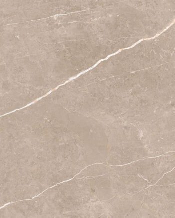 Marble-effect polished porcelain floor tile Tau Elite Greige Pol, 60x120 cm, 10.5 mm, greige, rectified
