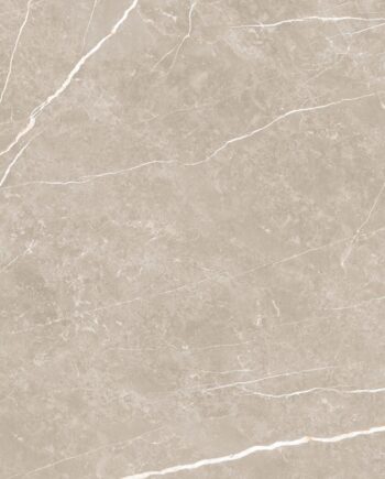 Marble-effect polished porcelain floor tile Tau Elite Greige Pol, 90x90 cm, greige, rectified