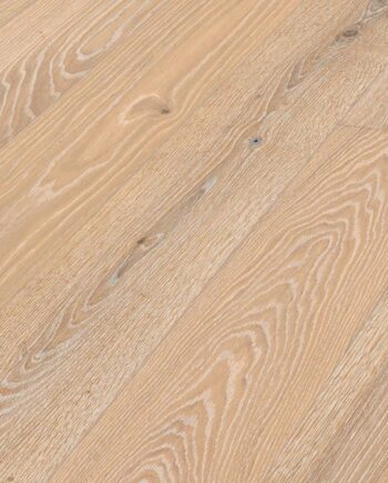 Oak wood flooring Meister, Natureflex HD 100, Limed light white oak lively 20016, 1-strip, 2200 x 210 mm, brushed, ultra matt lacquered