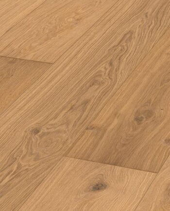 Oak parquet Meister, Longlife PD 450, Authentic pure oak 09004, 1-strip, 2400 x 255 mm, brushed, ultra matt lacquered