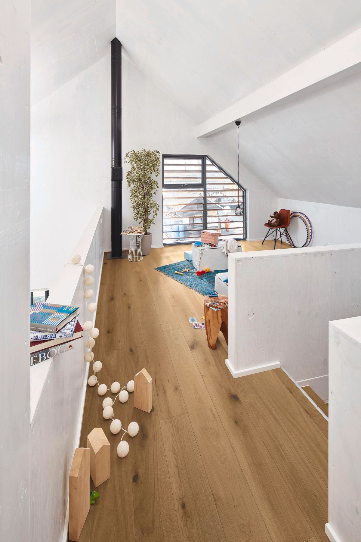 Oak parquet Meister, Longlife PD 400, Authentic greige oak 09019, 1-strip, 2200 x 180 mm, brushed, ultra matt lacquered