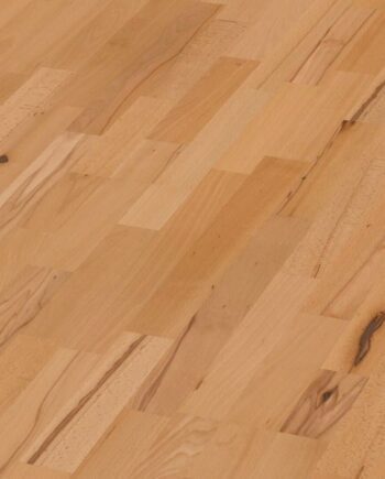 Beech parquet Meister, Longlife PC 200, Steamed beech lively 09046, 3-strip, 2400 x 200 mm, brushed, ultra matt lacquered