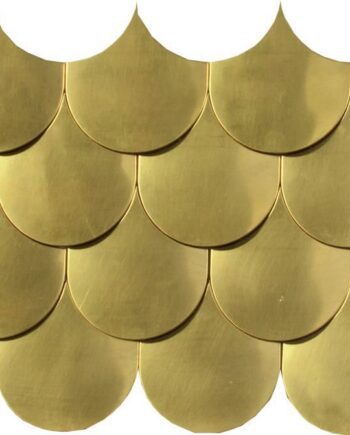 Metal mosaic Dune Sirena Gold, 30x20 cm, 5 mm