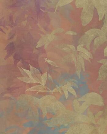 Patterned decorative porcelain tile ABK Wide&Style Foliage Orange B, 120x240 cm (4 x 60x120 cm), 8.5 mm, matt