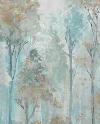 Patterned large porcelain decor slab ABK Wide&Style Trees Ivory A, 120x280 cm, 6 mm, matt
