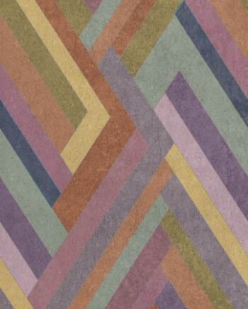 Patterned large porcelain decor slab ABK Wide&Style Blocks Hazel, 120x280 cm, 6 mm, matt
