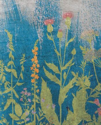 Patterned large porcelain decor slab ABK Wide&Style Botanical A, 160x320 cm, 6 mm, matt