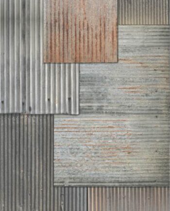 Patterned large porcelain decor slab ABK Wide&Style Metal, 120x280 cm, 6 mm, matt
