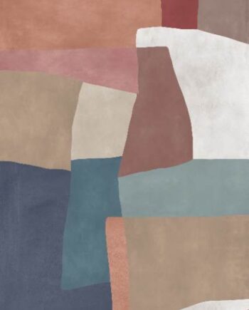 Patterned large porcelain decor slab ABK Wide&Style Moodboard A, 120x280 cm, 6 mm, matt