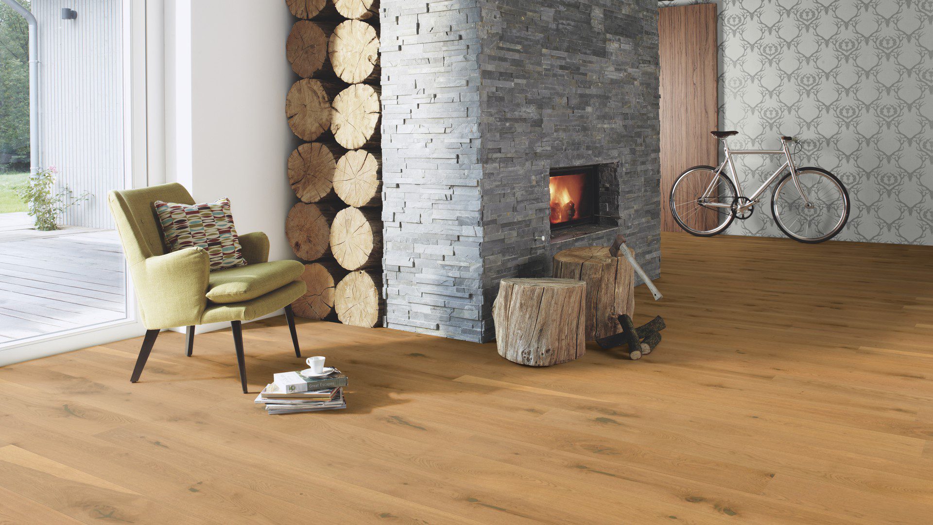 Laudparkett Bauwerk Casapark tamm 56 harjatud õlivaha 181mm