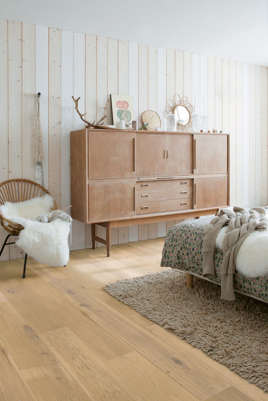 Naturaalparkett Quick-Step Palazzo Almond White Oak õlitatud 190mm