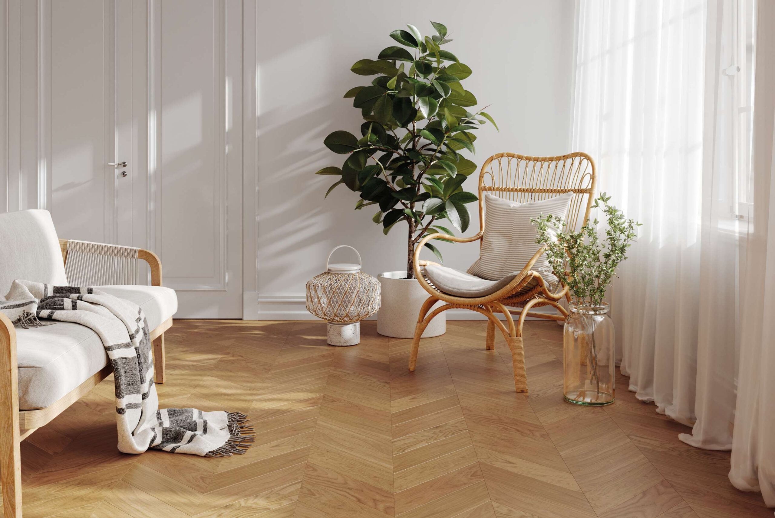 Oak Chevron Flooring Esta AB extra matt lacquered – 3