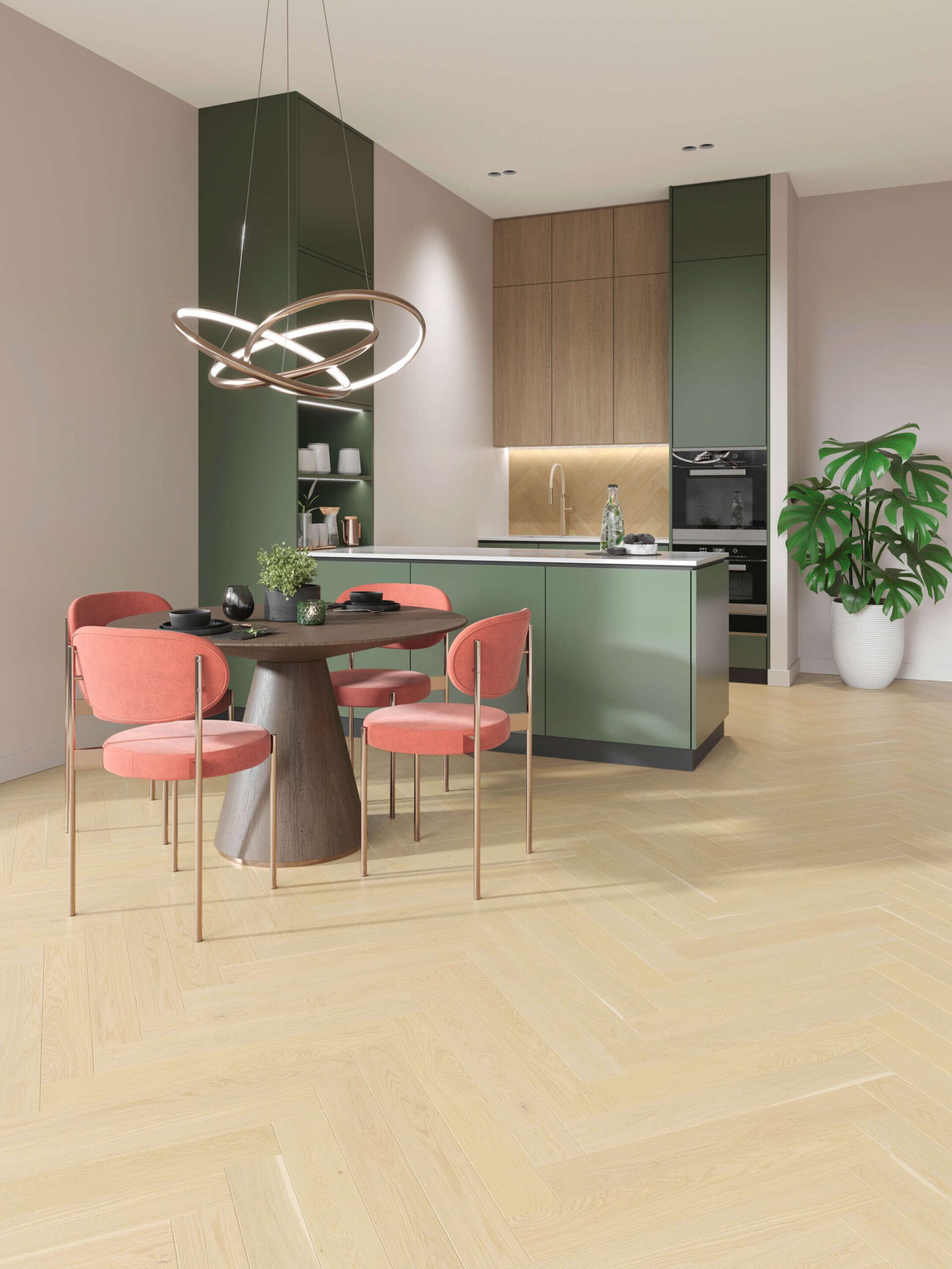 Oak Chevron Flooring Esta Nordic S Dazy extra matt lacquered – 3