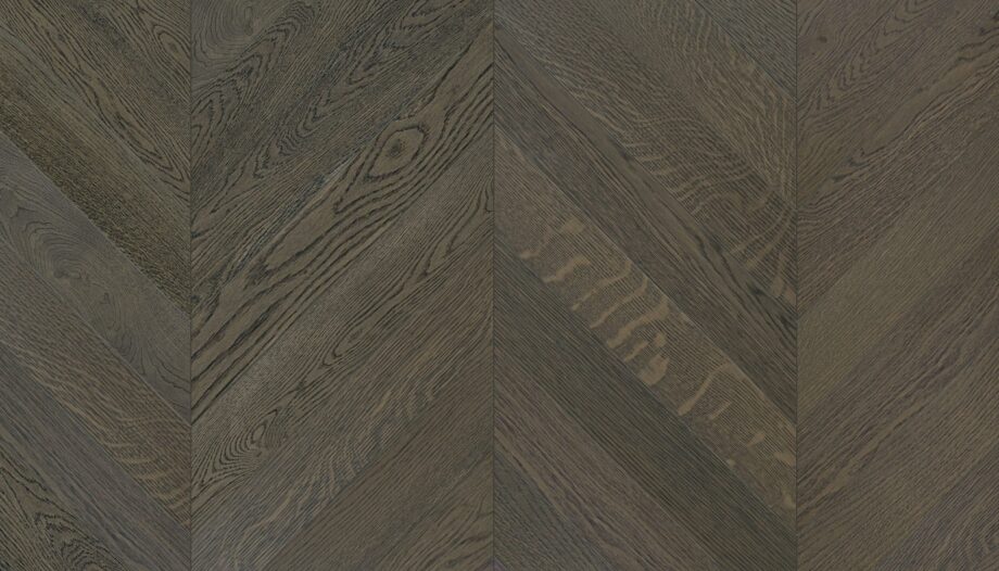 Oak Chevron Flooring Esta Nordic S Lava Grey extra matt lacquered – close-up Oak Chevron Flooring Esta Nordic S Lava Grey extra matt lacquered – 2