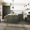 Oak Chevron Flooring Esta Nordic S Lava Grey extra matt lacquered – close-up Oak Chevron Flooring Esta Nordic S Lava Grey extra matt lacquered – 3