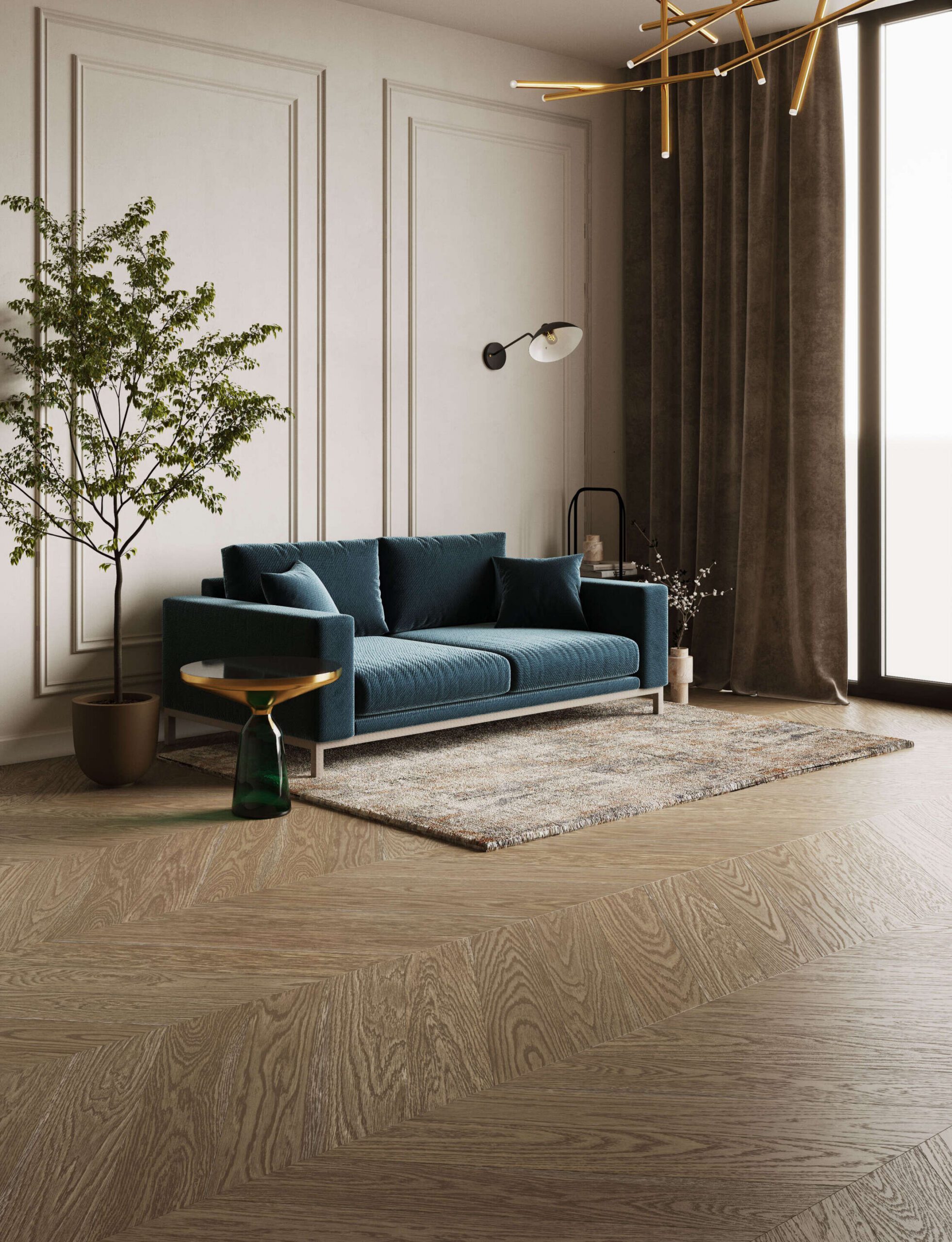 Oak Chevron Flooring Esta Nordic S Stavanger extra matt lacquered – 2