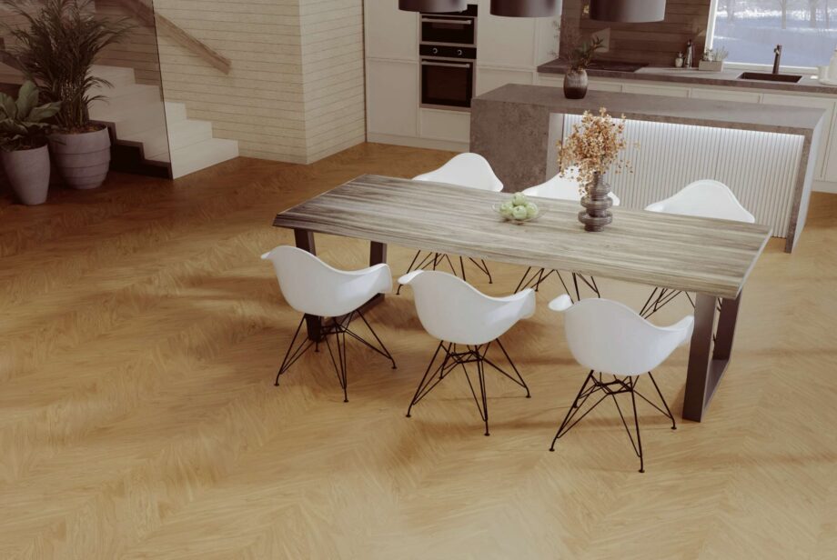 Oak Chevron Flooring Esta Nova Eco Elite extra matt lacquered – in an interior Oak Chevron Flooring Esta Nova Eco Elite extra matt lacquered – 3