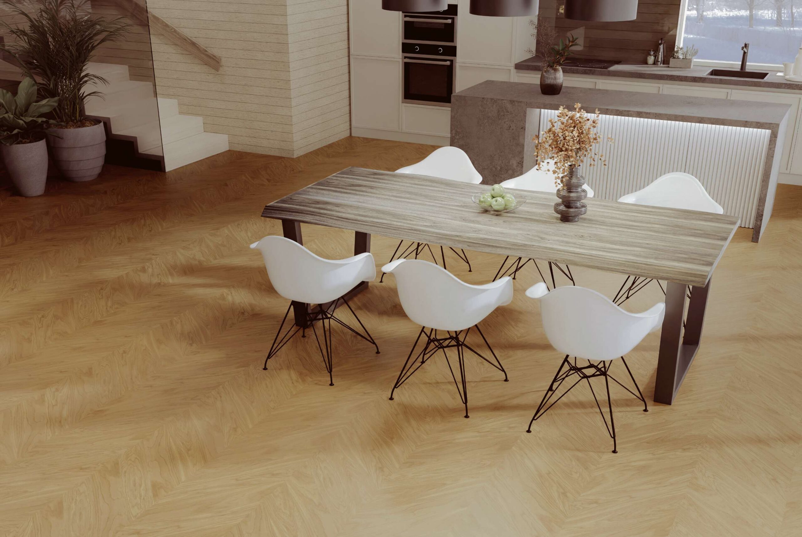 Oak Chevron Flooring Esta Nova Eco Elite extra matt lacquered – 3