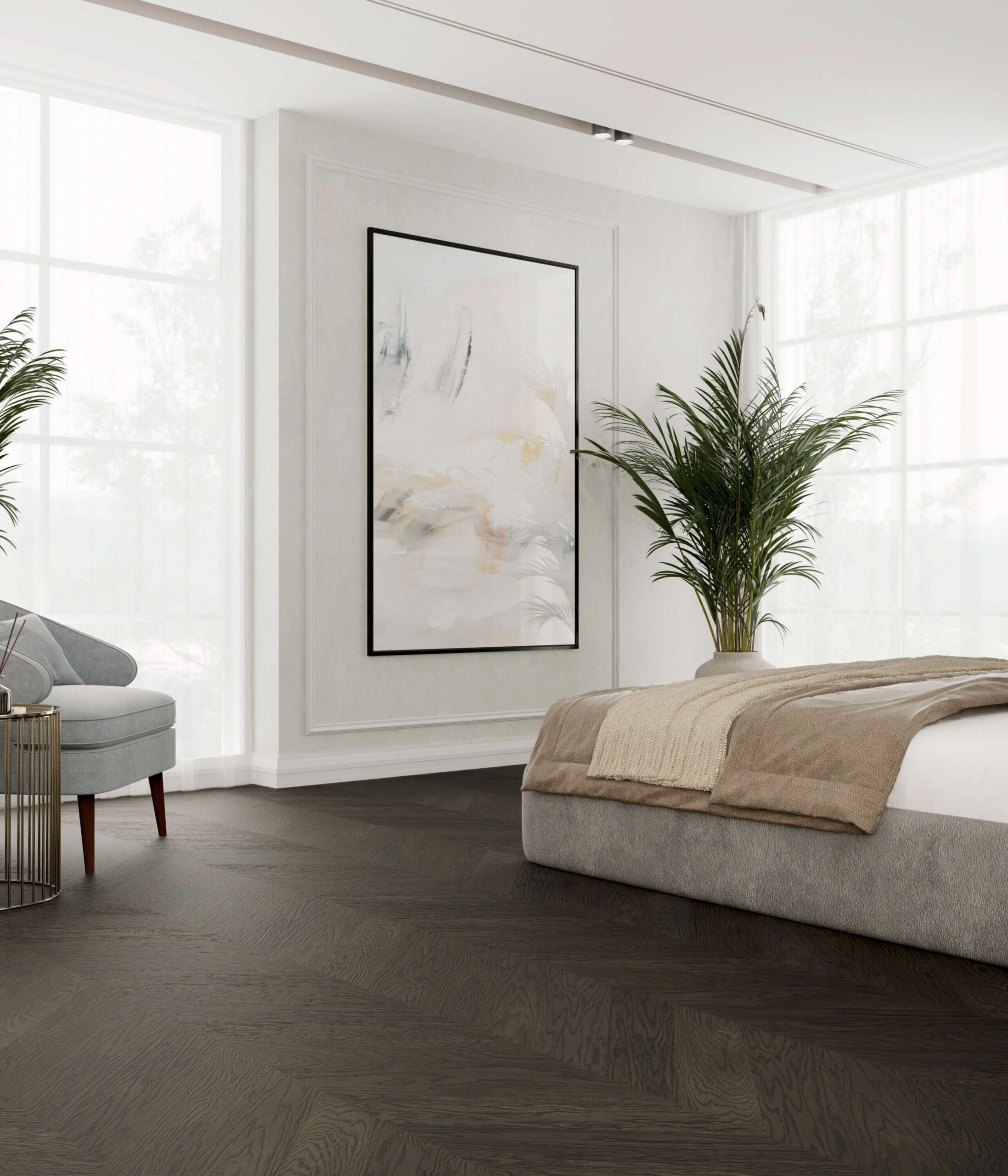 Oak Chevron Flooring Esta Nova Eco Elite Lava Grey extra matt lacquered – 3