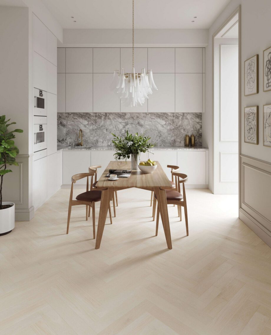 Oak Herringbone Flooring Esta AB Latte extra matt lacquered – 3