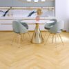 Oak Herringbone Flooring Esta AB Pure Line 700 mm extra matt lacquered – close-up Oak Herringbone Flooring Esta AB Pure Line 700 mm extra matt lacquered – 3