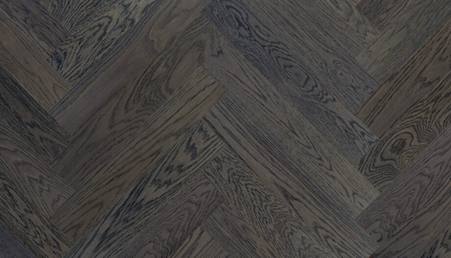 Oak Herringbone Flooring Esta Nordic S Lava Grey extra matt lacquered – 2