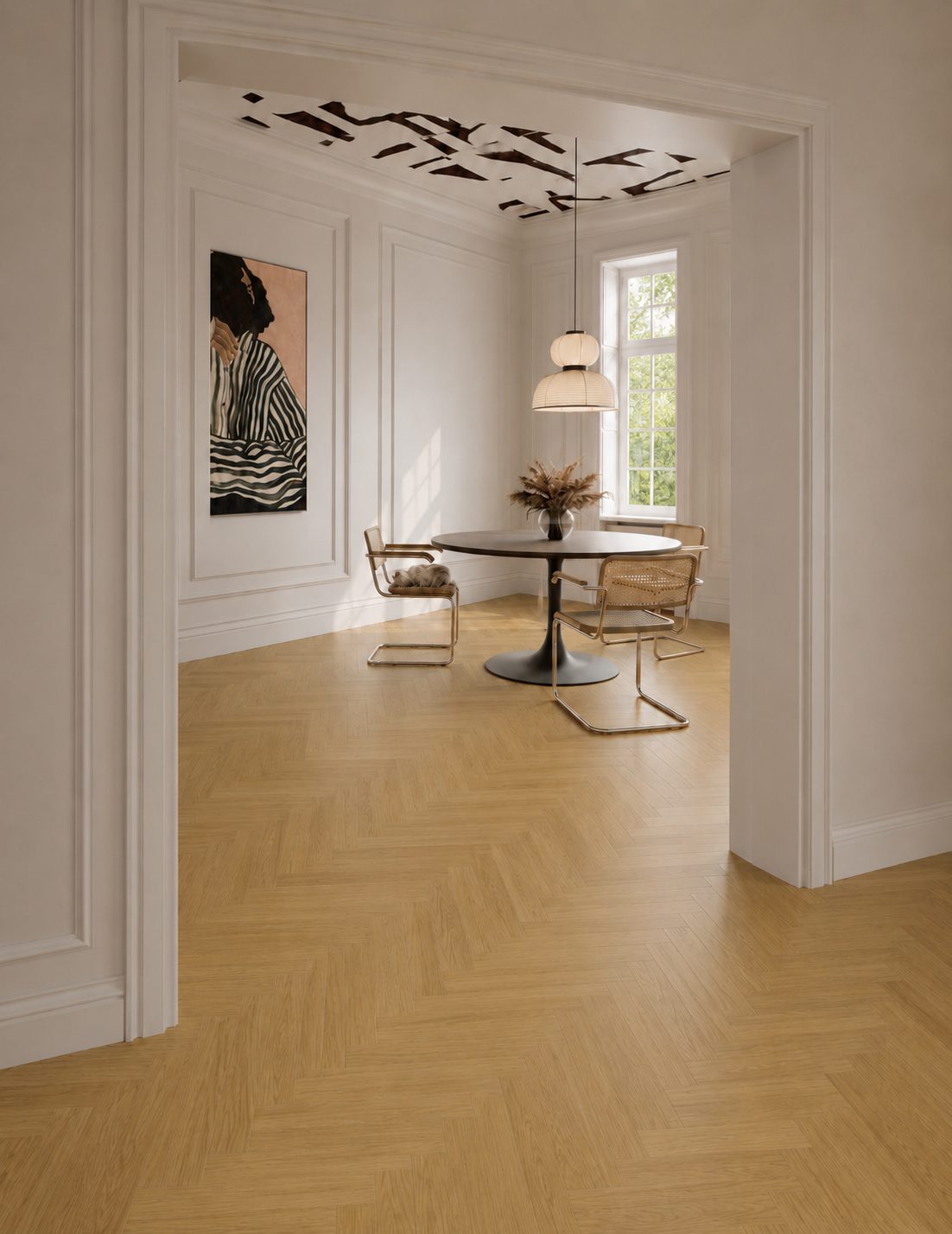 Oak Herringbone Flooring Esta Nova Eco Elite extra matt lacquered – 3