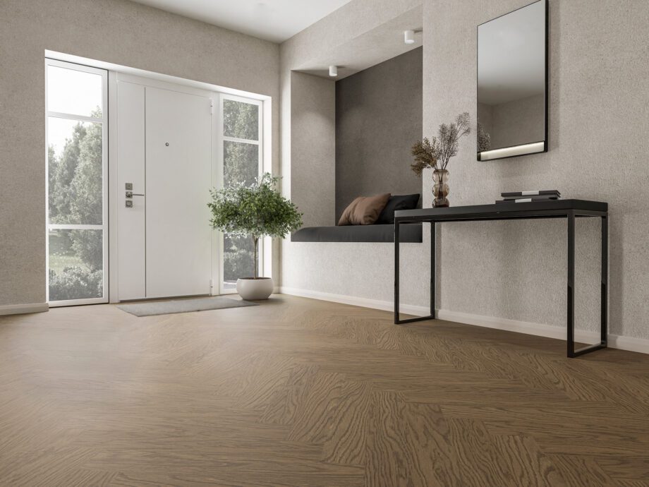Oak Herringbone Flooring Esta Nova Eco Elite Havana extra matt lacquered – close-up Oak Herringbone Flooring Esta Nova Eco Elite Havana extra matt lacquered – 3