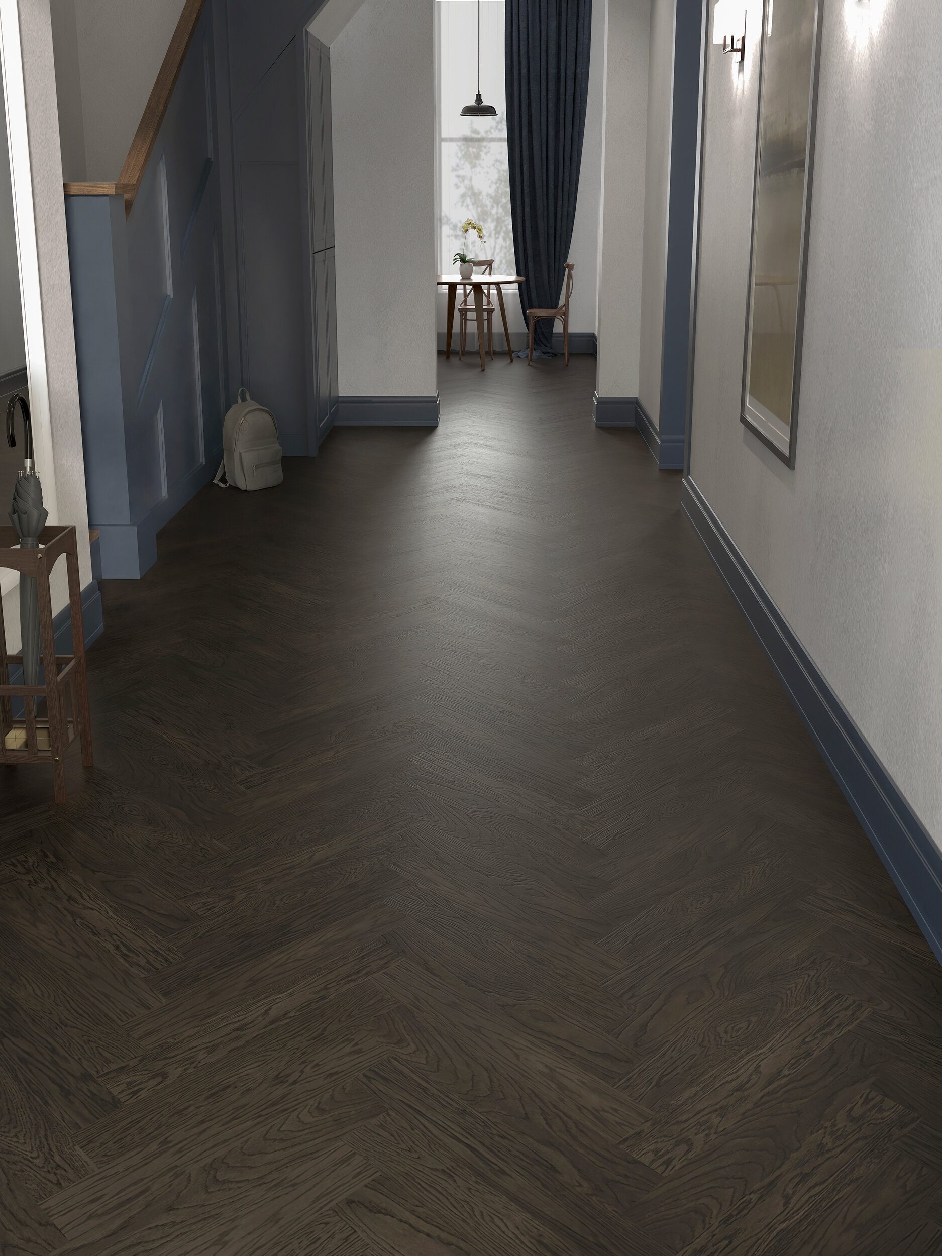 Oak Herringbone Flooring Esta Nova Eco Elite Lava Grey UV oiled – 3