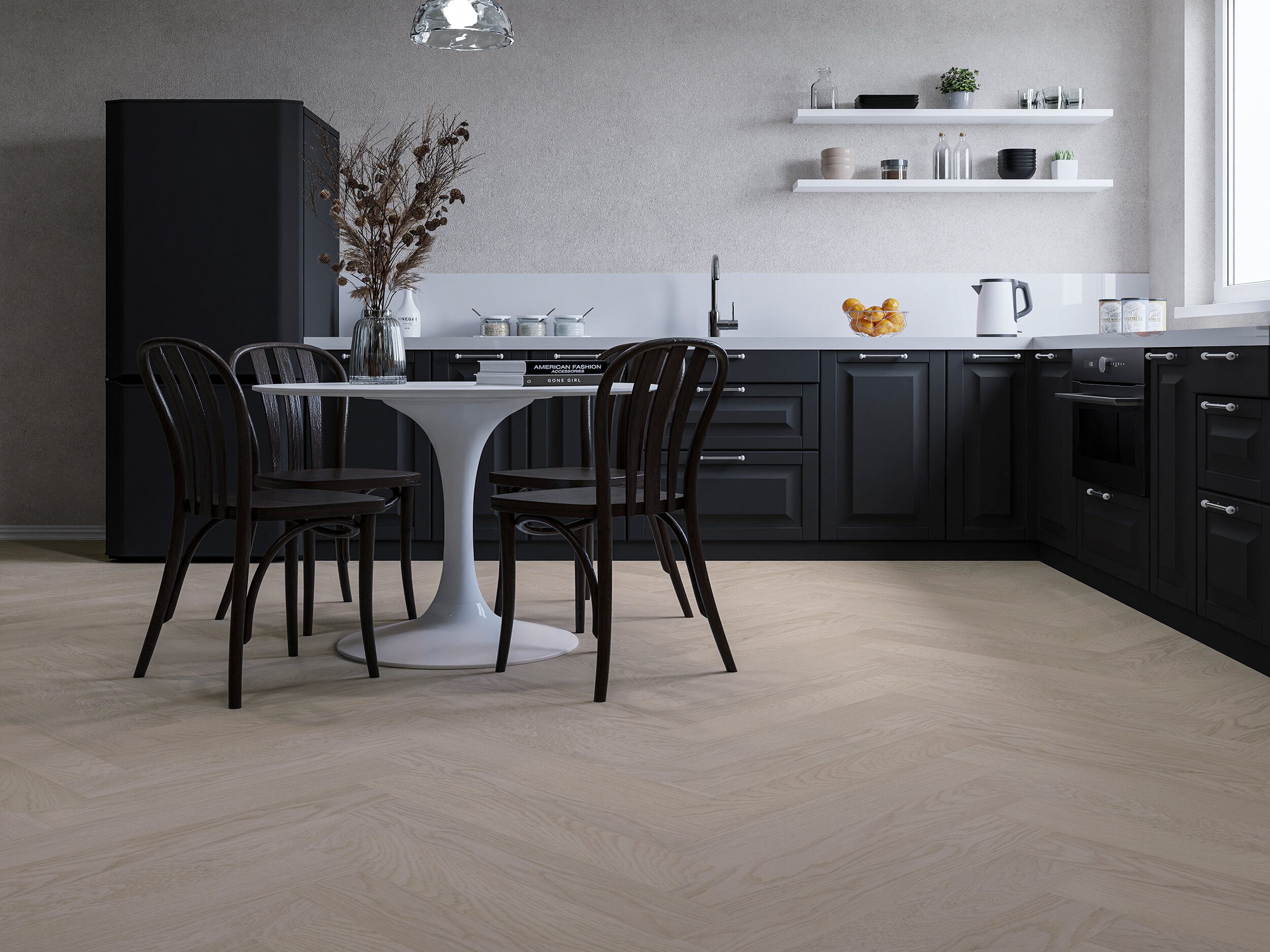 Oak Herringbone Flooring Esta Nova Eco Elite Pearl extra matt lacquered – 3