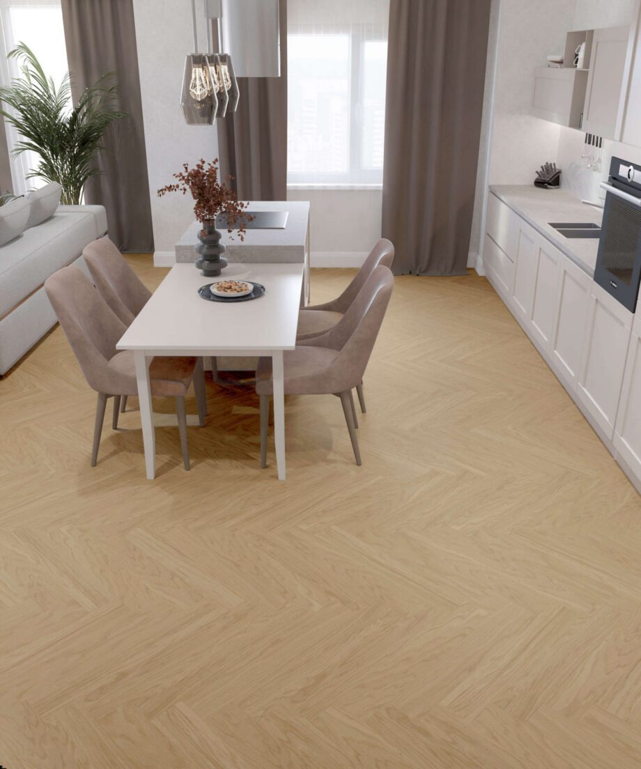 Oak Herringbone Flooring Esta Nova Eco Elite Pure Line extra matt lacquered – close-up Oak Herringbone Flooring Esta Nova Eco Elite Pure Line extra matt lacquered – 3