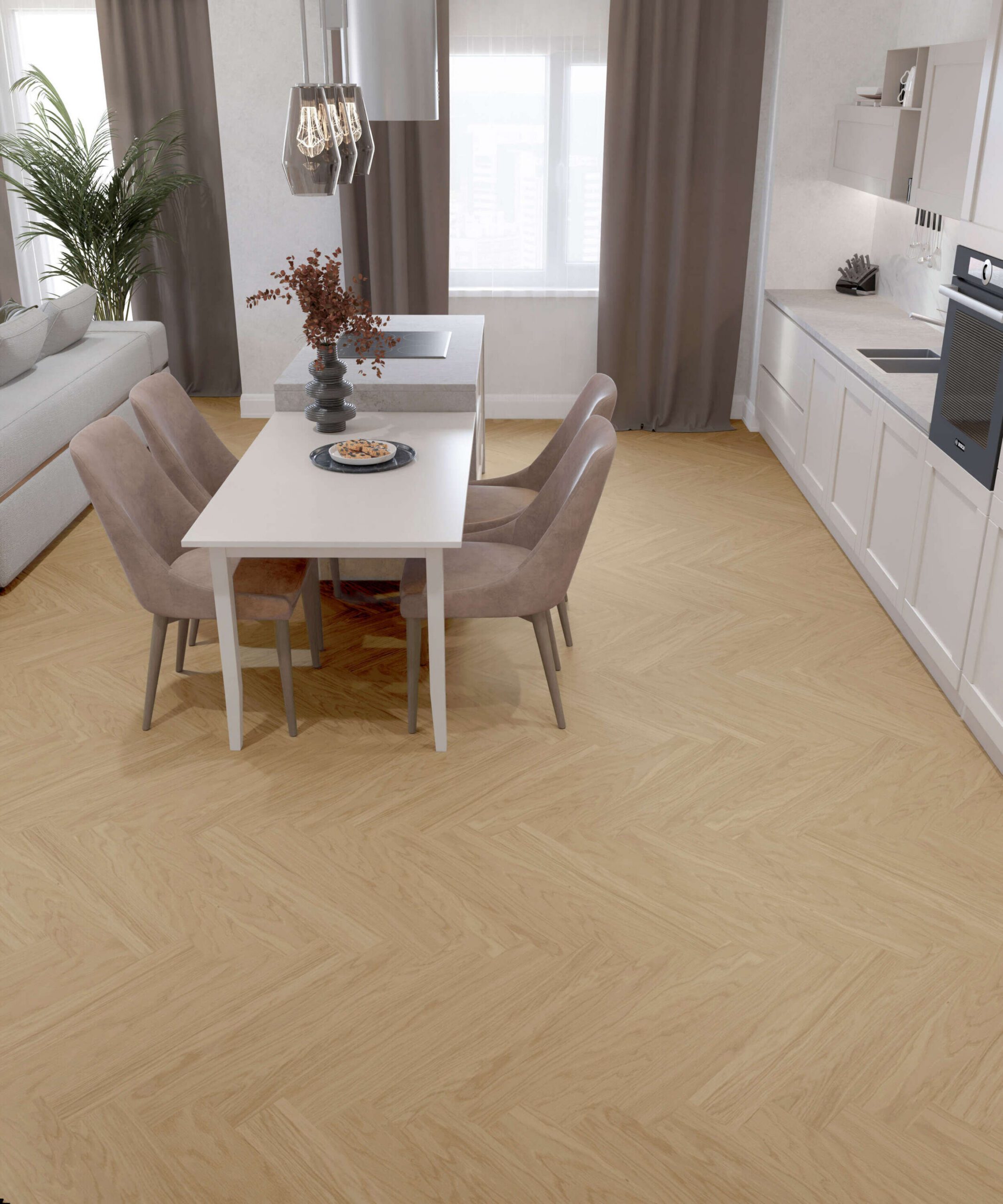 Oak Herringbone Flooring Esta Nova Eco Elite Pure Line extra matt lacquered – 3