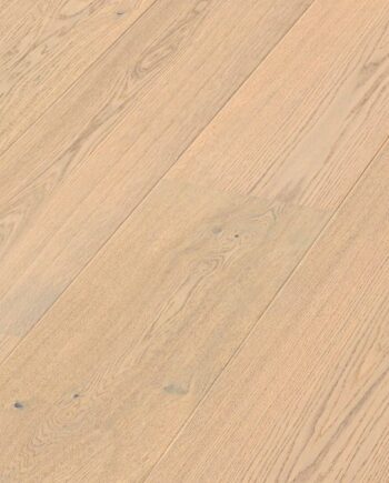 Oak parquet Meister, Lindura HD 400, Milk cream oak lively 20228, 1-strip, 2200 x 270 mm, brushed, ultra matt lacquered