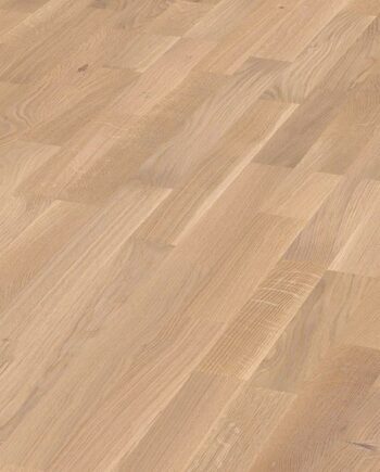 Oak parquet Meister, Longlife PC 200, Cream oak lively 09037, 3-strip, 2400 x 200 mm, brushed, ultra matt lacquered