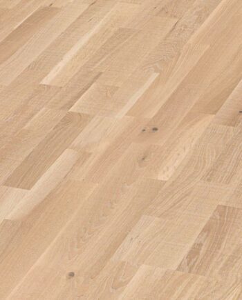 Oak parquet Meister, Longlife PC 200, White oak lively vintage 09042, 3-strip, 2400 x 200 mm, brushed, ultra matt lacquered