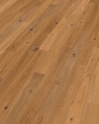 Oak parquet Thede & Witte Boston, rustic knotty, brushed, oiled, 1-strip, 1860 x 148 x 15 mm