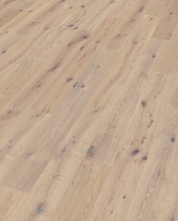 Oak parquet Thede & Witte Boston, Whitewash, white oiled, 1-strip, 1900 x 189 x 15 mm