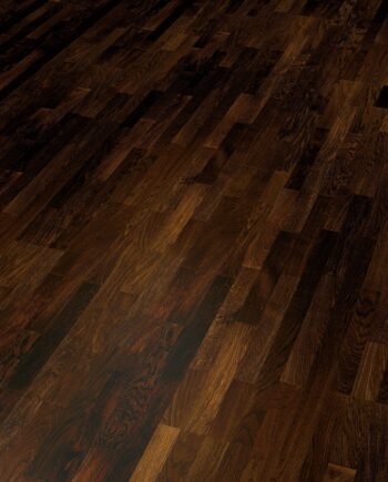 Oak parquet Thede & Witte Euro 3-strip, smoked, oiled, 3-strip, 2200 x 204 x 14 mm