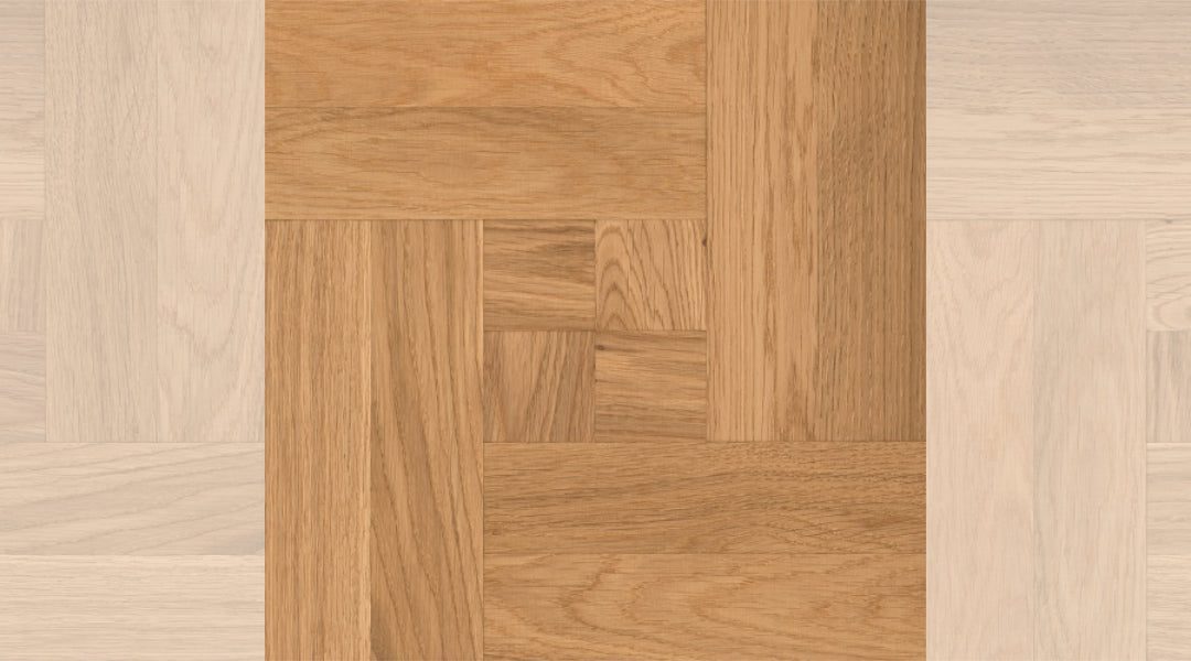 Panel Parquet Oak Natur Paris 50, unfinished, 15 x 300 x 300 mm