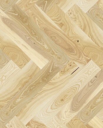Parquet Ash, Auric, 1-strip, beveled, matte lacquer, herringbone, click