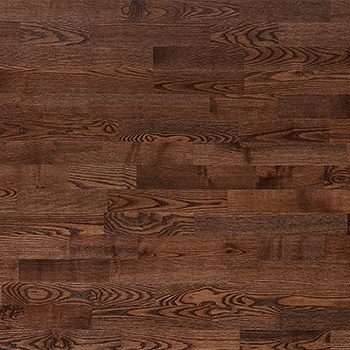 Parquet Ash, Molti Coffee, 3-strip, brushed, stained, semi-glossy lacquer