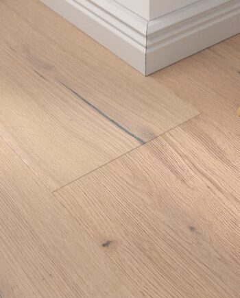 Parquet floor Oak Rustical 1-strip 4 sides beveled brushed white oiled