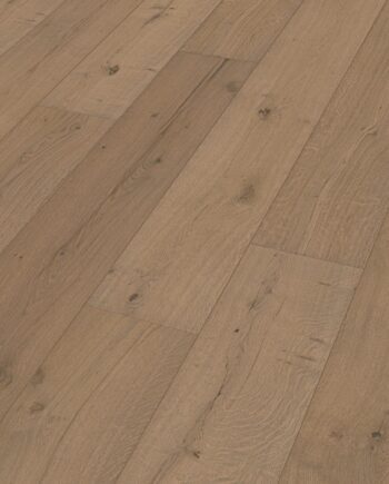 Parquet Meister Lindura Authentic greige oak 320 mm, brushed, 1-strip, naturally oiled