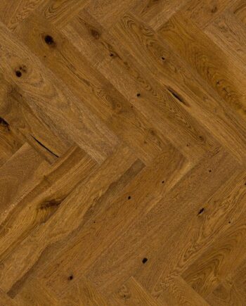 Parquet Oak, Brown Sugar, 1-strip, beveled, brushed, stained, matt lacquer, herringbone, click