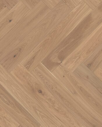 Parquet Oak, ter Hürne, oak light beige, herringbone, brushed, beveled, white natural oil-treated