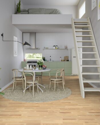 Parquet Tarkett, Pure, Ash Nature TreS, 3-strip, Proteco Natura mat lacquer