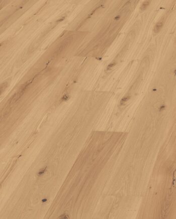 Parquet Trinity Oak Rustical 1-strip beveled brushed raw oiled