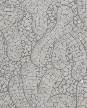 Patterned porcelain décor tile ABK Moooi Egg Scape Cloistered Dove Concrete, 60x120 cm, 8.5 mm, with glossy decor