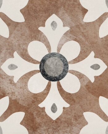 Patterned porcelain floor tile ABK Play Classic Cotto, 20x20 cm, 8.5 mm, matt (nat.)